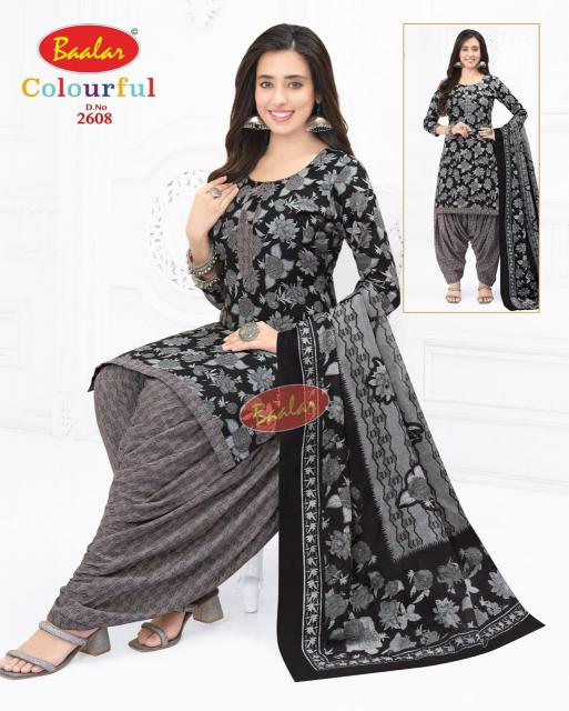 Baalar Colourful Vol-26 - Dress Material  - Wholesale Catalog