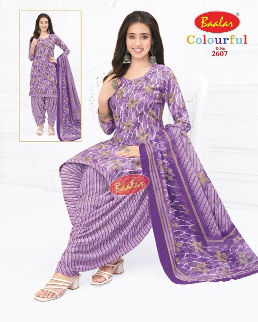 Baalar Colourful Vol-26 - Dress Material  - Wholesale Catalog