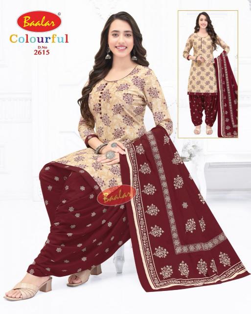 Baalar Colourful Vol-26 - Dress Material  - Wholesale Catalog
