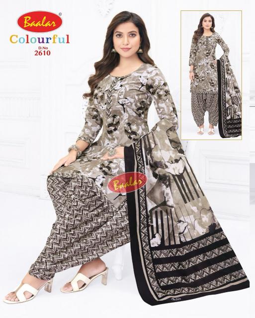 Baalar Colourful Vol-26 - Dress Material  - Wholesale Catalog