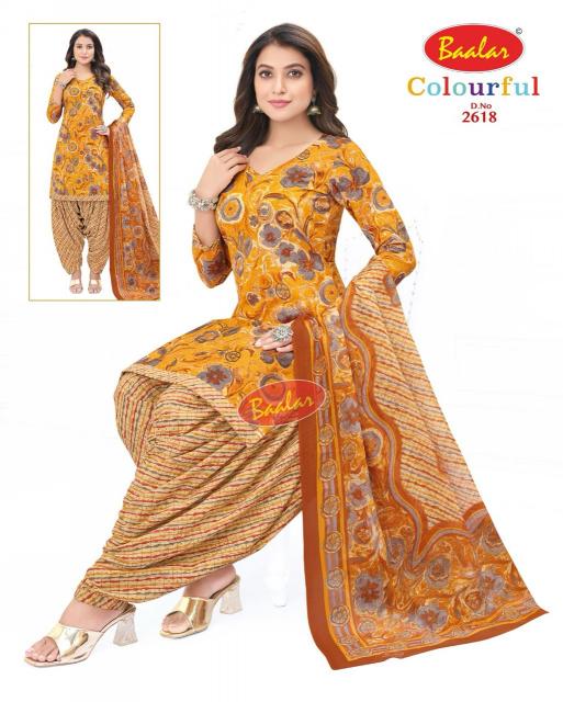 Baalar Colourful Vol-26 - Dress Material  - Wholesale Catalog