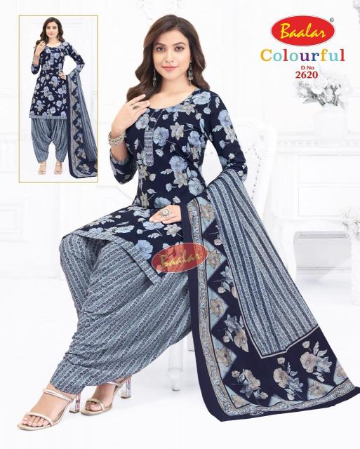 Baalar Colourful Vol-26 - Dress Material  - Wholesale Catalog