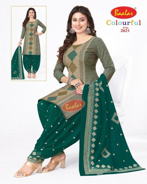Baalar Colourful Vol-26 - Dress Material  - Wholesale Catalog