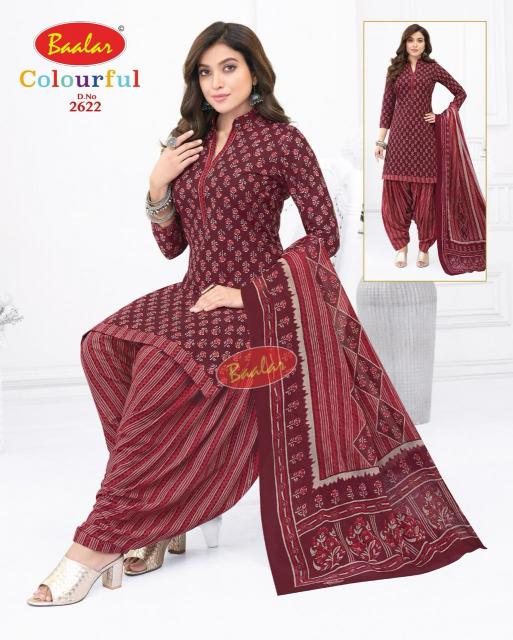 Baalar Colourful Vol-26 - Dress Material  - Wholesale Catalog