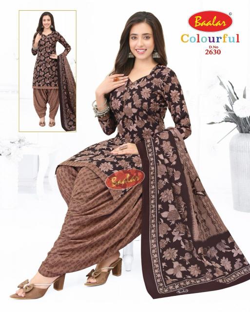Baalar Colourful Vol-26 - Dress Material  - Wholesale Catalog