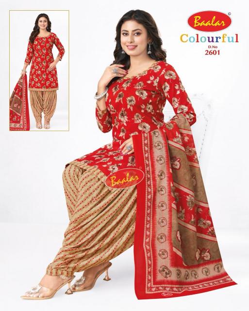 Baalar Colourful Vol-26 - Dress Material  - Wholesale Catalog