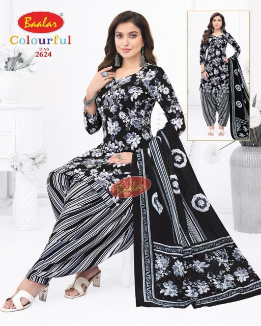 Baalar Colourful Vol-26 - Dress Material  - Wholesale Catalog