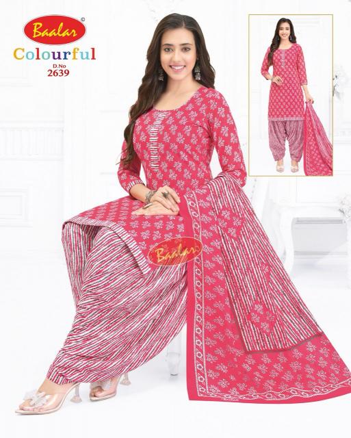 Baalar Colourful Vol-26 - Dress Material  - Wholesale Catalog
