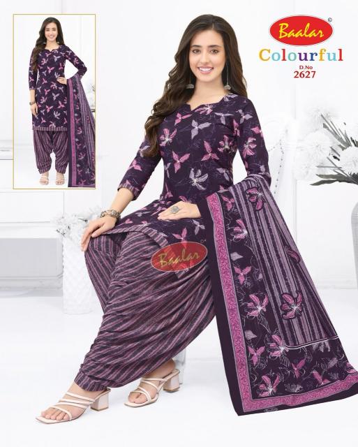 Baalar Colourful Vol-26 - Dress Material  - Wholesale Catalog