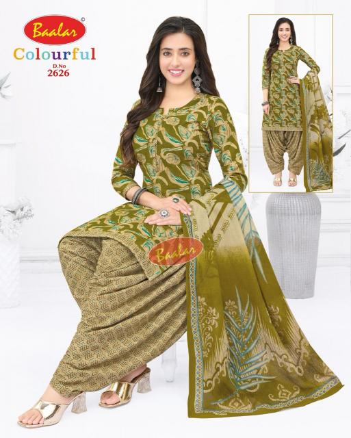 Baalar Colourful Vol-26 - Dress Material  - Wholesale Catalog