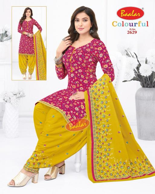 Baalar Colourful Vol-26 - Dress Material  - Wholesale Catalog