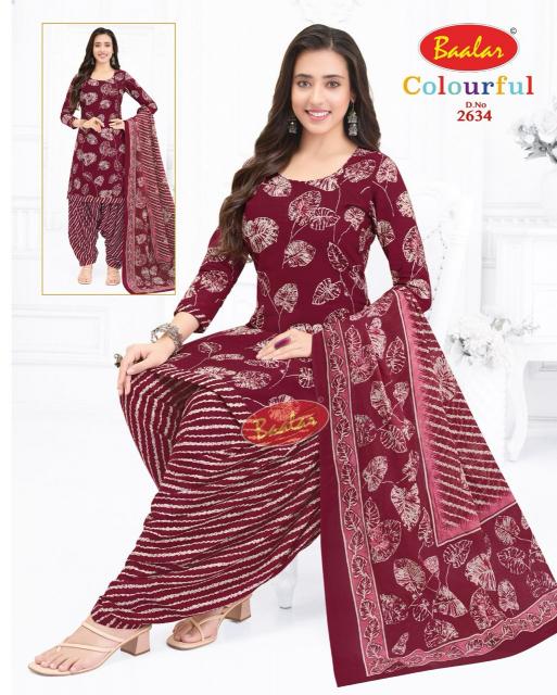 Baalar Colourful Vol-26 - Dress Material  - Wholesale Catalog