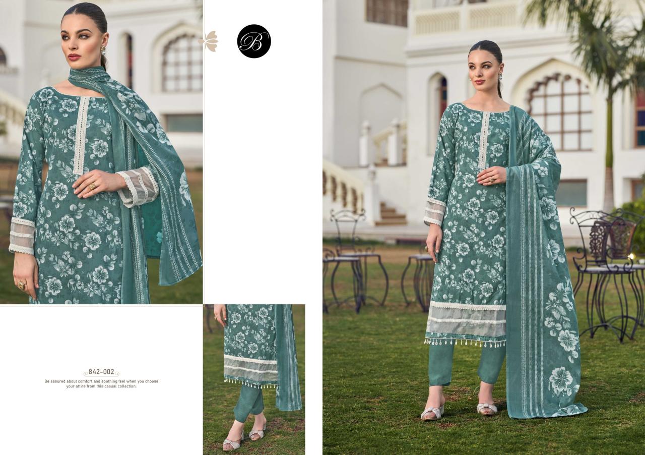 Belliza Flamingo Vol 2 Catalog cotton dress material wholesale market in surat