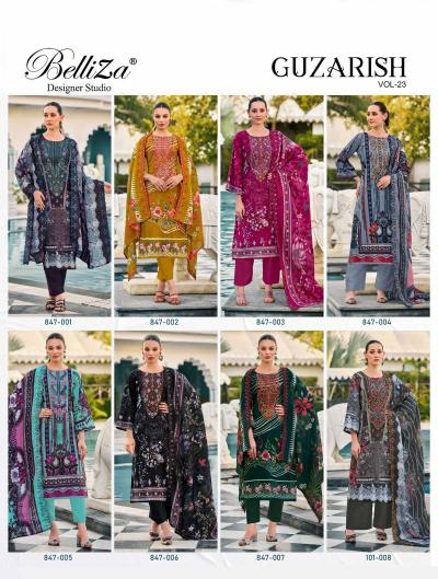 Belliza Guzarish Vol 23 Catalog dress materials for wholesale