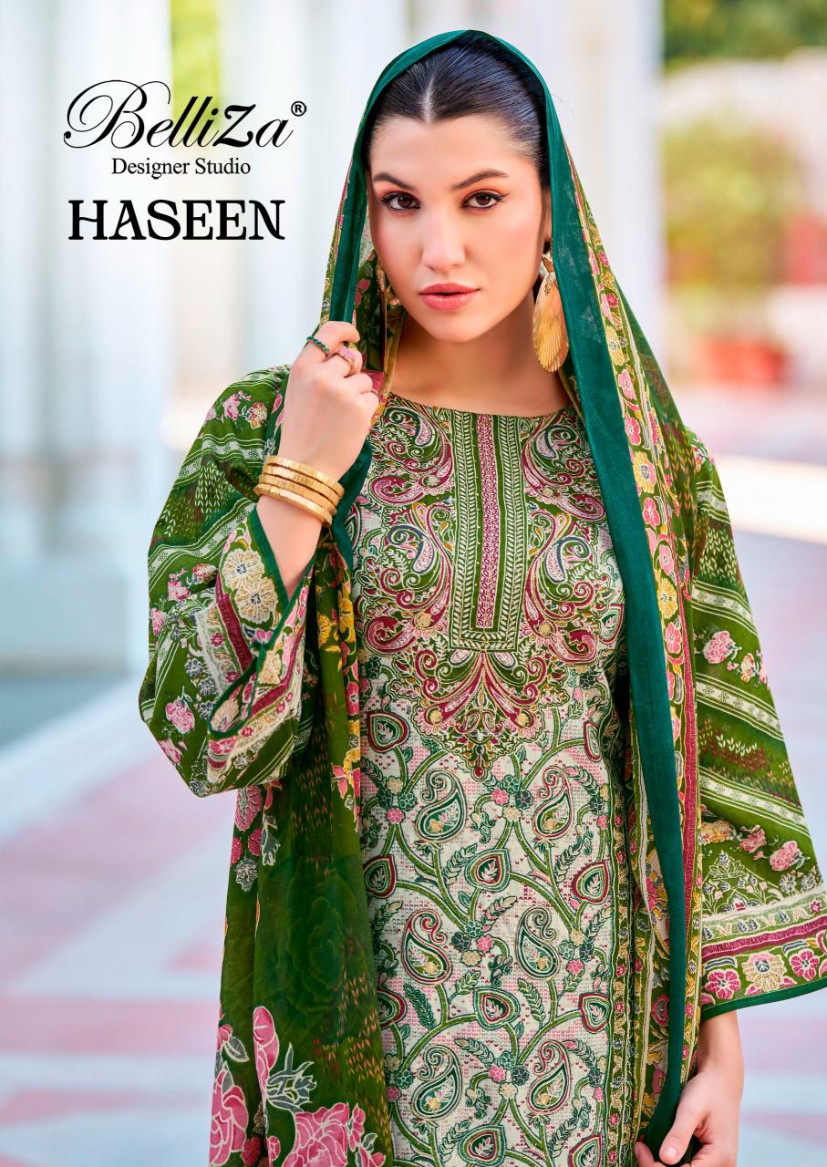 Belliza Haseen Catalog dress materials wholesaler in surat
