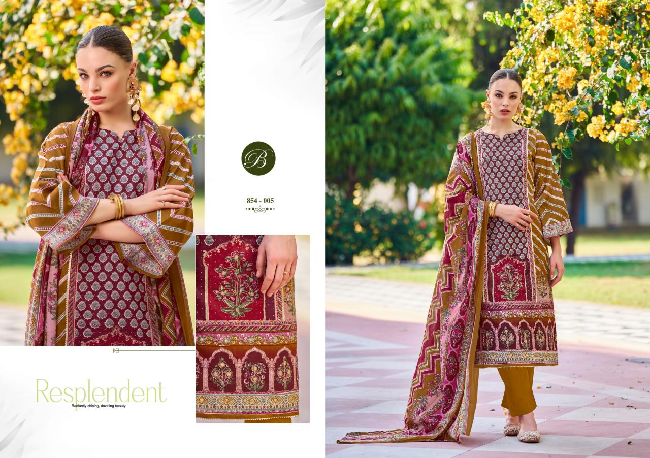 Belliza Haseen Catalog dress materials wholesaler in surat