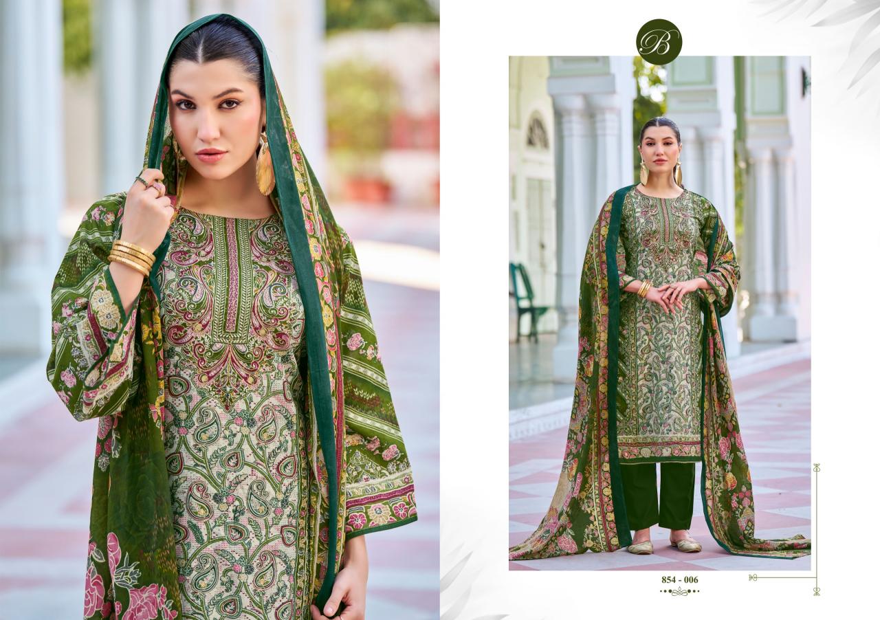 Belliza Haseen Catalog dress materials wholesaler in surat