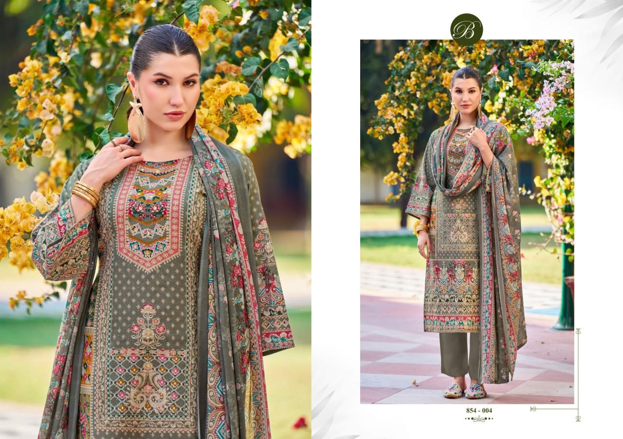Belliza Haseen Catalog dress materials wholesaler in surat