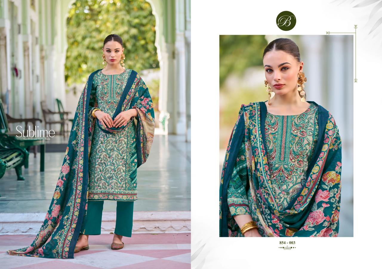Belliza Haseen Catalog dress materials wholesaler in surat