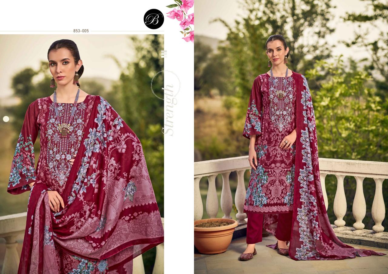 Belliza Naira Vol 107 catalog pure cotton dress material in surat