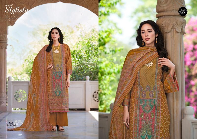 Belliza Nusrat Vol 5 catalog fancy dress material wholesale in mumbai