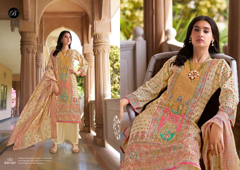 Belliza Nusrat Vol 5 catalog fancy dress material wholesale in mumbai