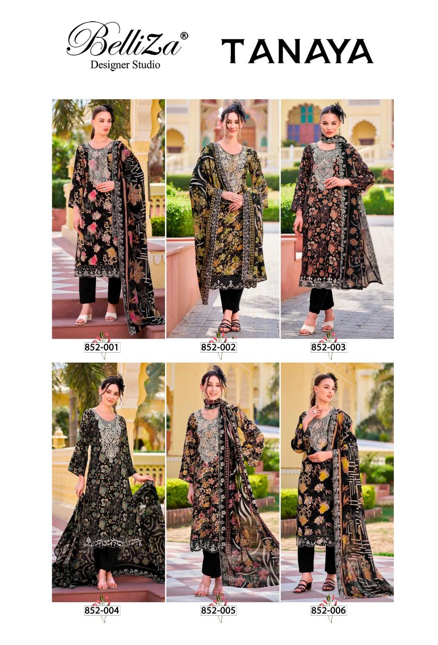 BelliZa Tanaya catalog unstitched wholesale dress material