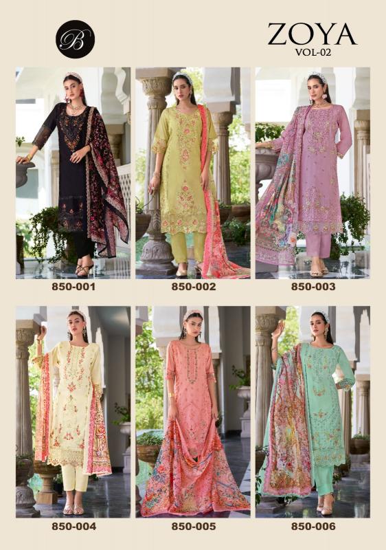 Belliza Zoya vol 2 Catalog cotton dress material wholesaler in delhi