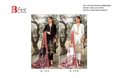 Bilqis B 175 Catalog pakistani designer suits 2025