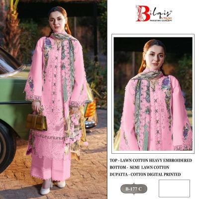 Bilqis B 177 catalog pakistani colourful lawn suits
