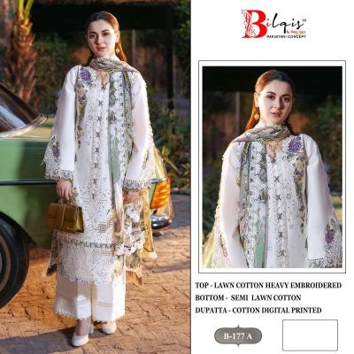 Bilqis B 177 catalog pakistani colourful lawn suits