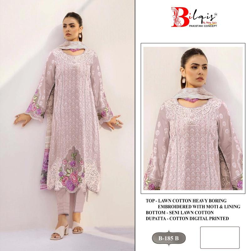 Bilqis B 185 A TO D Catalog pakistani designer suits pk