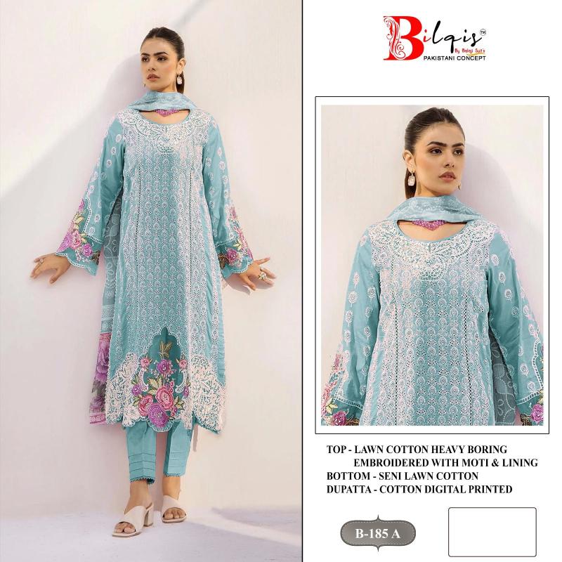Bilqis B 185 A TO D Catalog pakistani designer suits pk