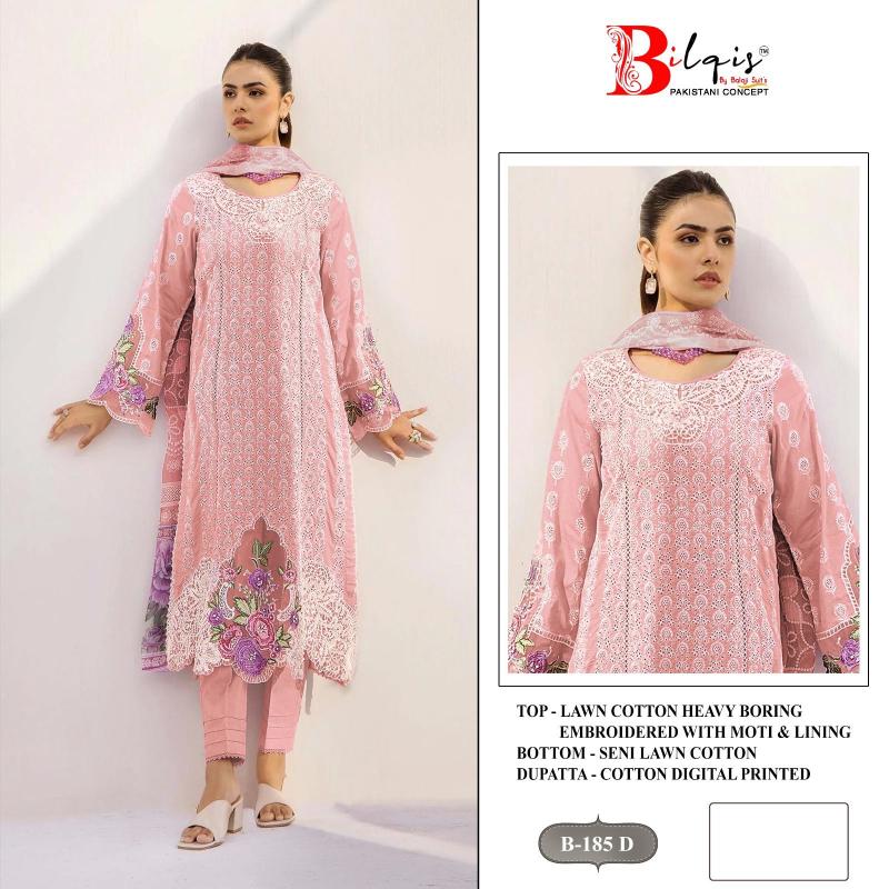 Bilqis B 185 A TO D Catalog pakistani designer suits pk