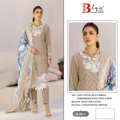 Bilqis B 189 Catalog pakistani designer lawn suits 2025