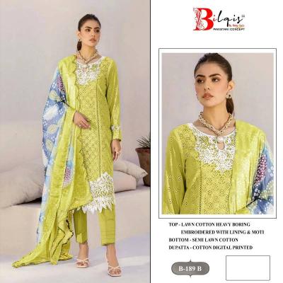 Bilqis B 189 Catalog pakistani designer lawn suits 2025
