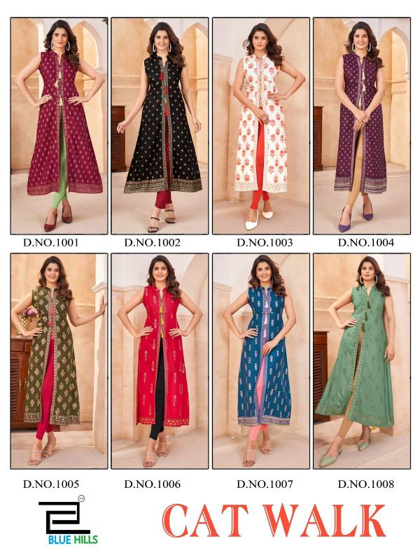 Blue Hills Cat Walk catalog branded kurtis online india
