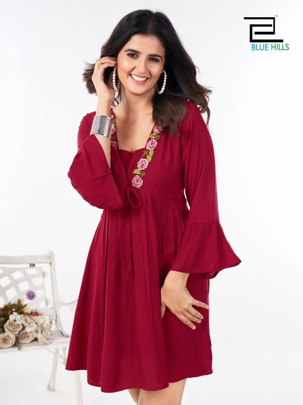 Blue Hills Stylish catalog western dress wholesaler surat 