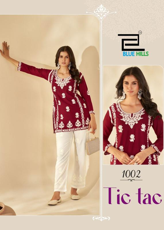 Blue Hills Tic Tac catalog short indian kurtis