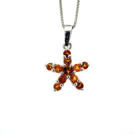 Citrine Pendant in 925 Sterling Silver - KSP 36702 silver necklace jewelry