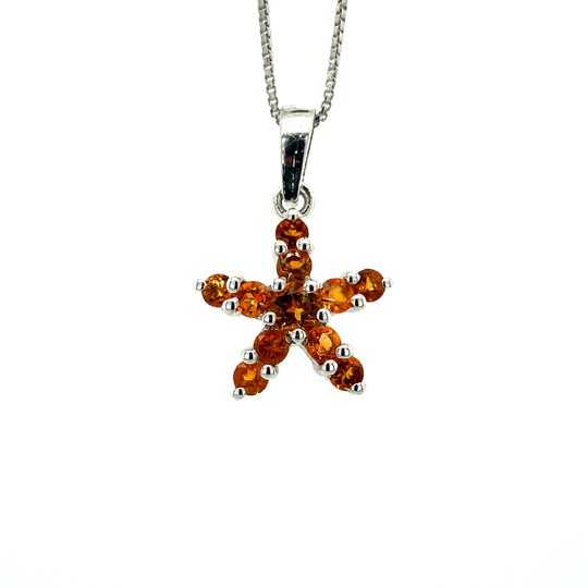 Citrine Pendant in 925 Sterling Silver - KSP 36702 silver necklace jewelry