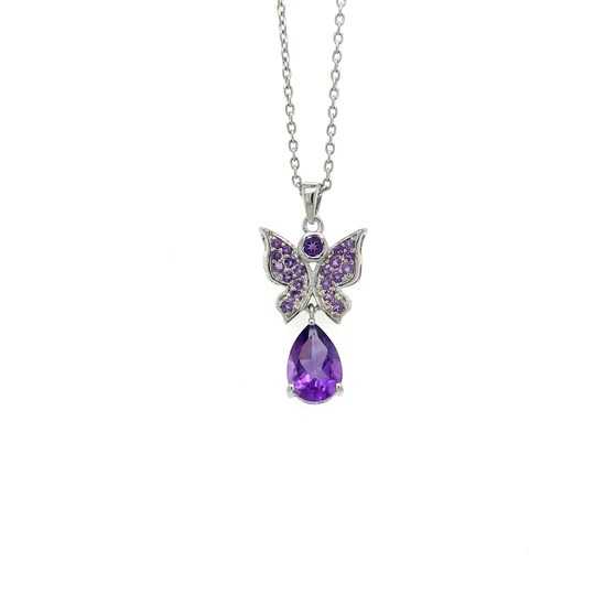 Citrine Pendant In 925 Sterling Silver - KSP 38171 catalog silver necklace for women