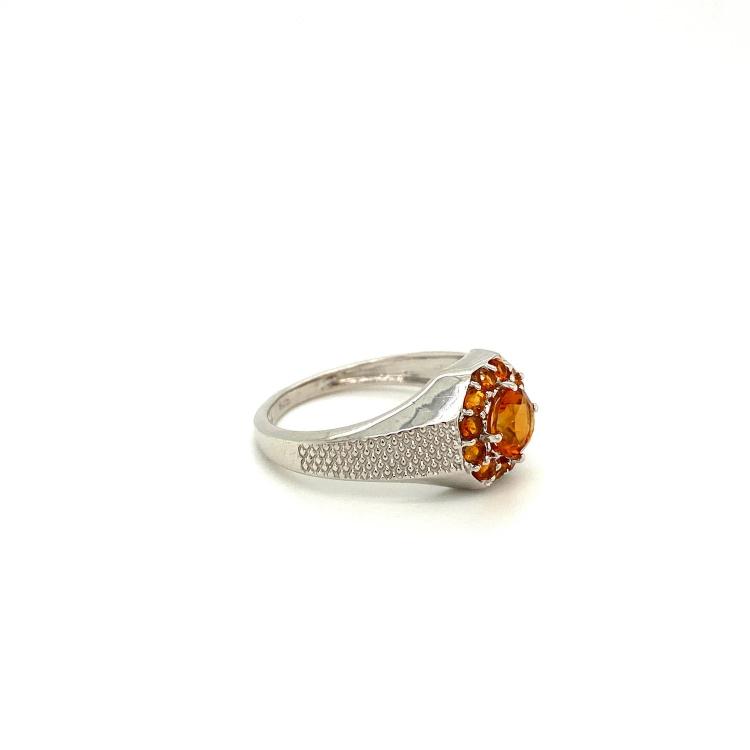 Citrine Ring in 925 Sterling Silver KSR 11596 lalitha jewellery silver rings