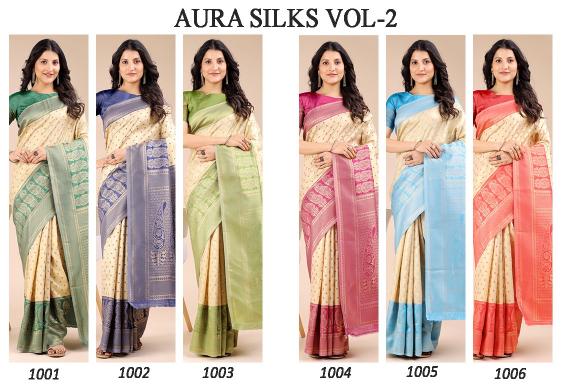 Dazira Aura Silks Vol 2 catalog fancy banarasi saree shop in surat
