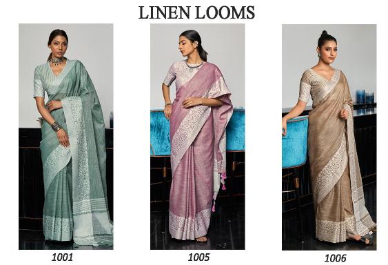 Dazira Linen Looms catalog latest saree trend in surat