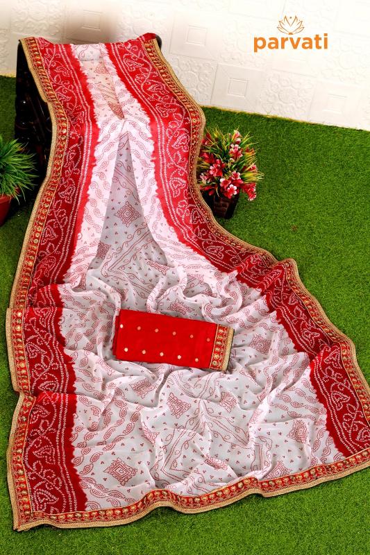 Dazira Parvati catalog bandhej saree surat