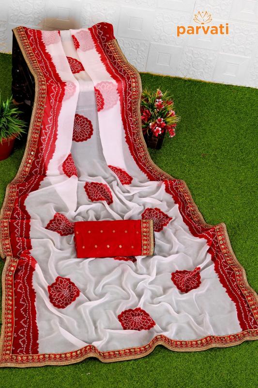 Dazira Parvati catalog bandhej saree surat