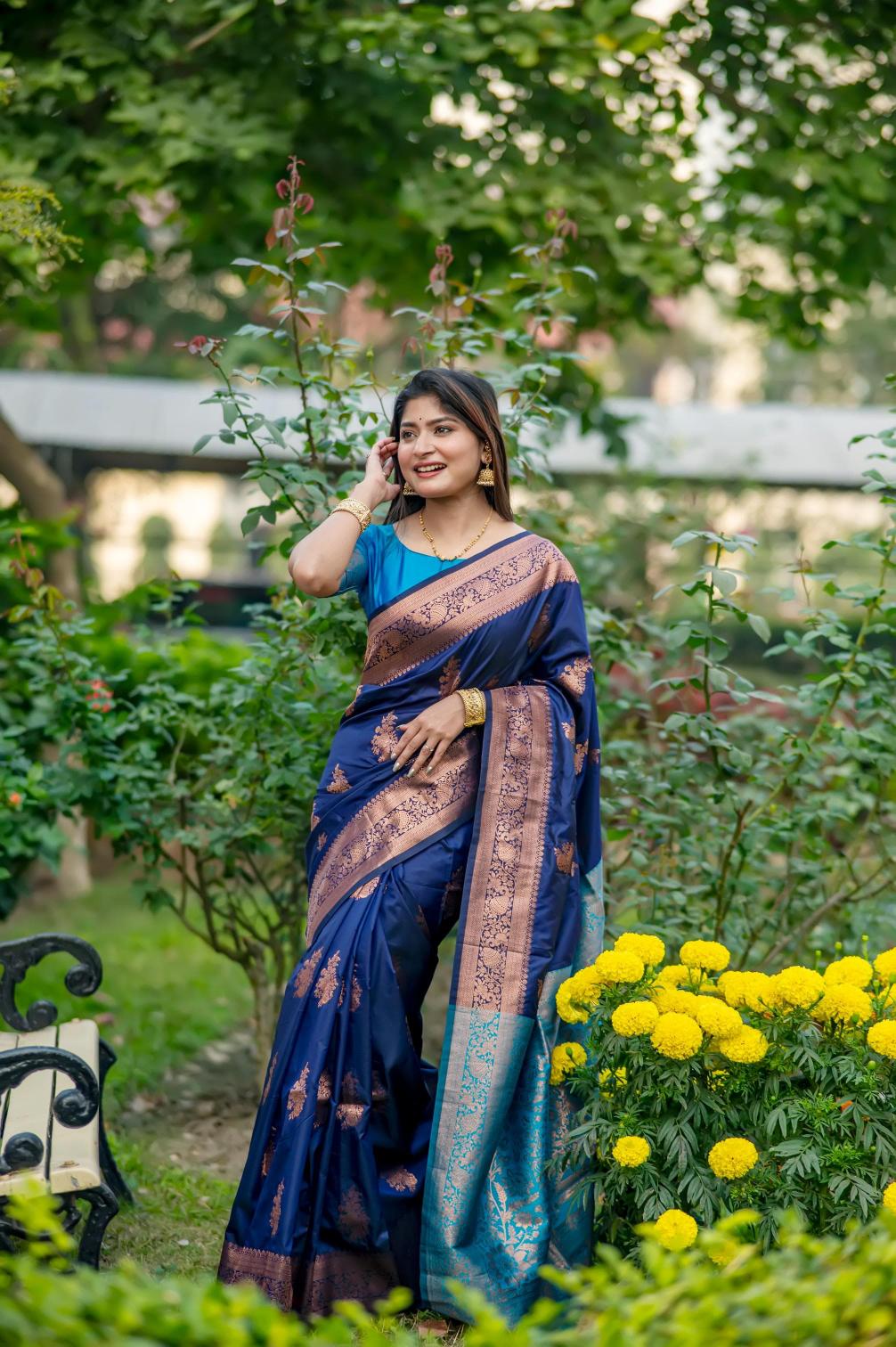 Dazira Premium Soft Banarasi Katan Silk catalog sarees of southern india