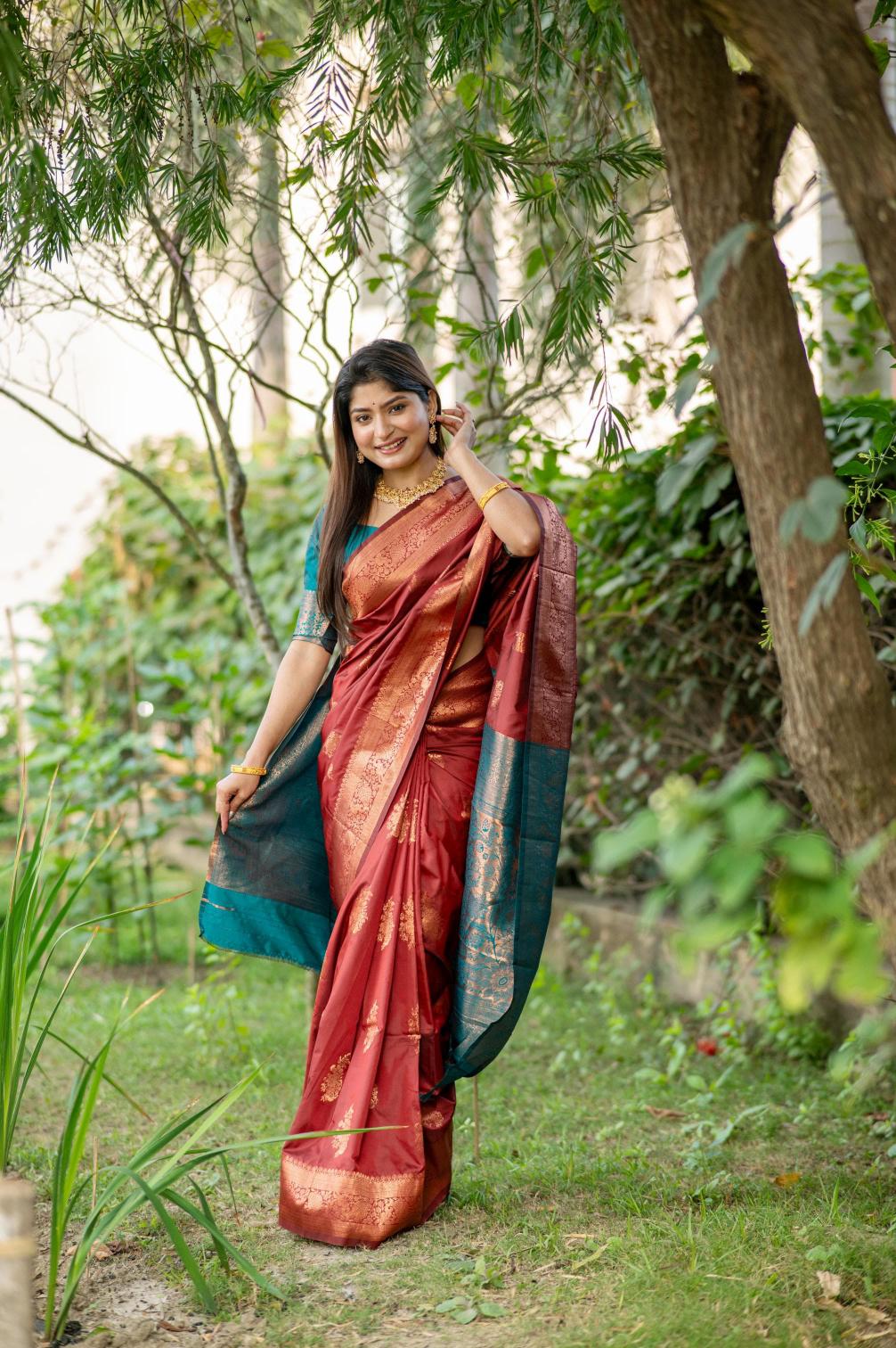 Dazira Premium Soft Banarasi Katan Silk catalog sarees of southern india