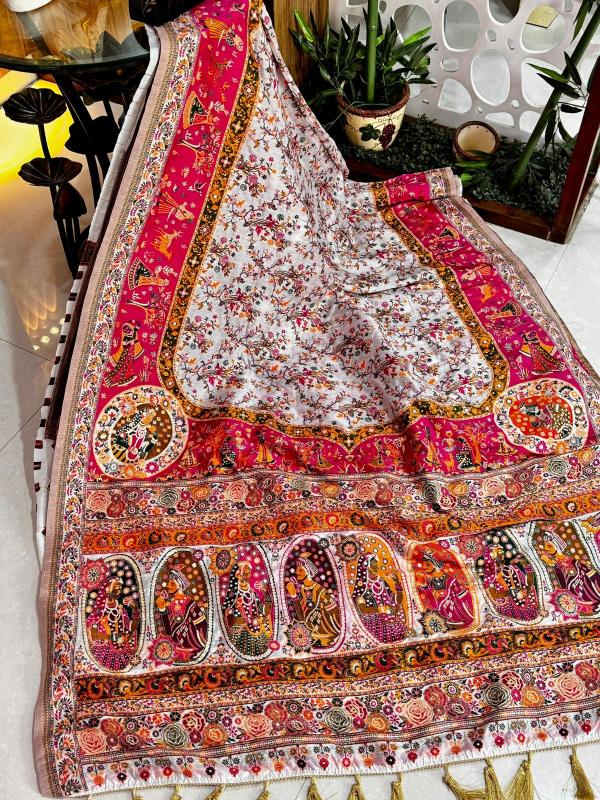 Dazira Pure n Soft Rajwadi pashmina Vol 4 Catalog saree shops in surat india